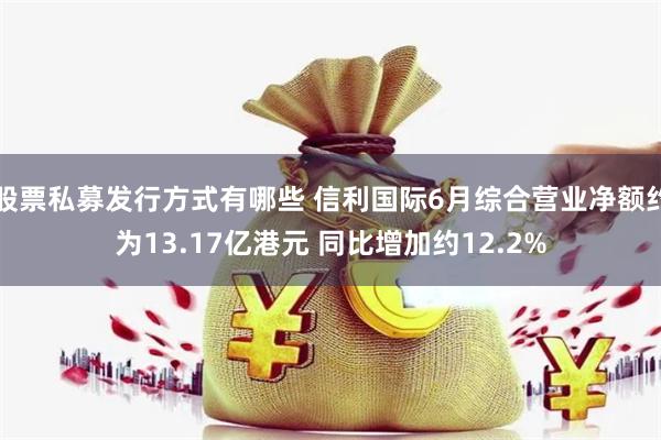 股票私募发行方式有哪些 信利国际6月综合营业净额约为13.17亿港元 同比增加约12.2%