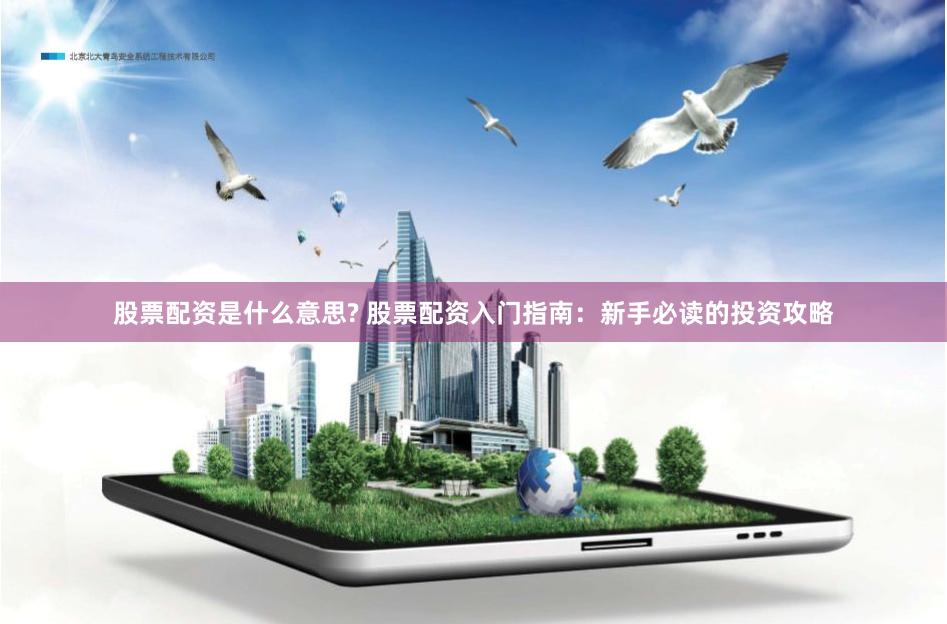 股票配资是什么意思? 股票配资入门指南：新手必读的投资攻略